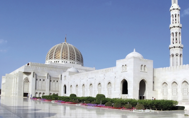 Die Sultan Qaboos Moschee in Muscat