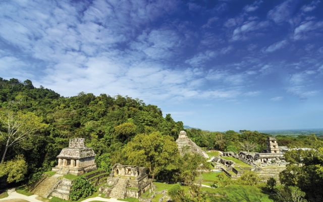 Die Ruinen im Dschungel von Palenque