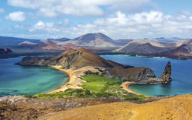Blick auf Bartolomé auf Galápagos