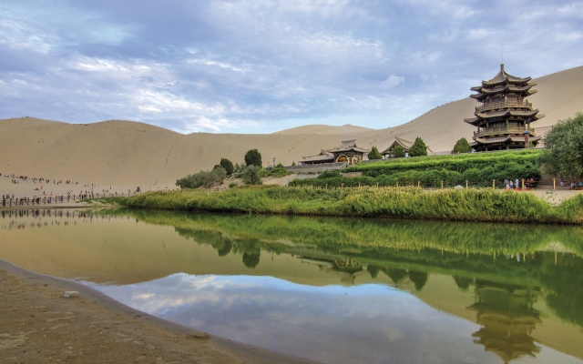 Mondsichel-See in Dunhuang 