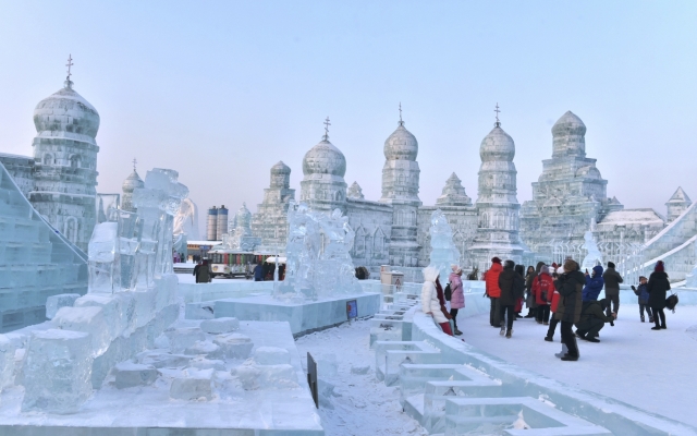 Eisskulpturenfestival in Harbin