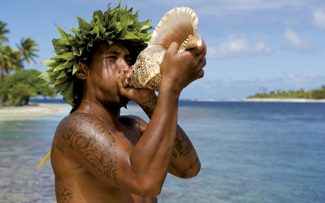 Polynesische Begrüßung