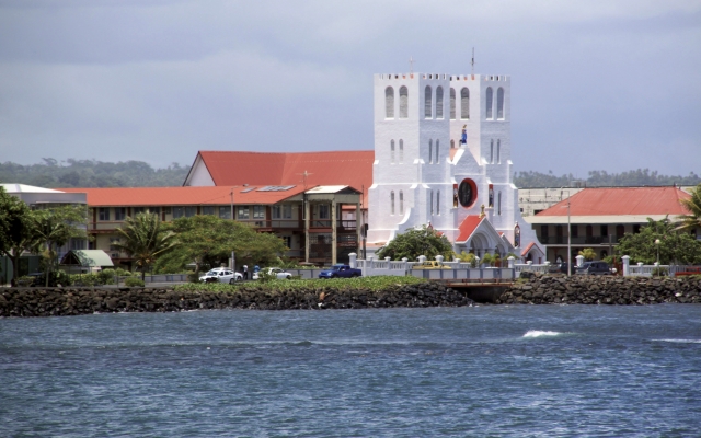 Eindrucksvolle Kirche in Apia, Samoa