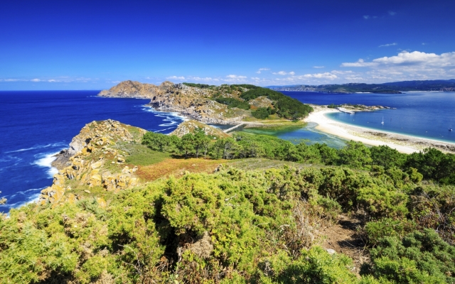 Cies Islands bei Vigo in Galicien