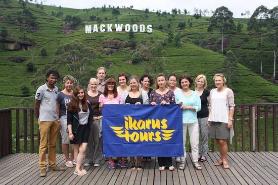 Inforreise für eine Gruppe von Reisebüro-Expedientinnen im Hochland von Sri Lanka, Mai 2015