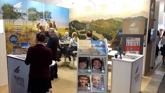 Viel los an unserem Messestand auf der ITB in Berlin, 2018