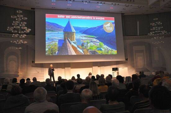 Georgien-Präsentation während einer Roadshow durch acht Städte in Deutschland, Oktober 2019