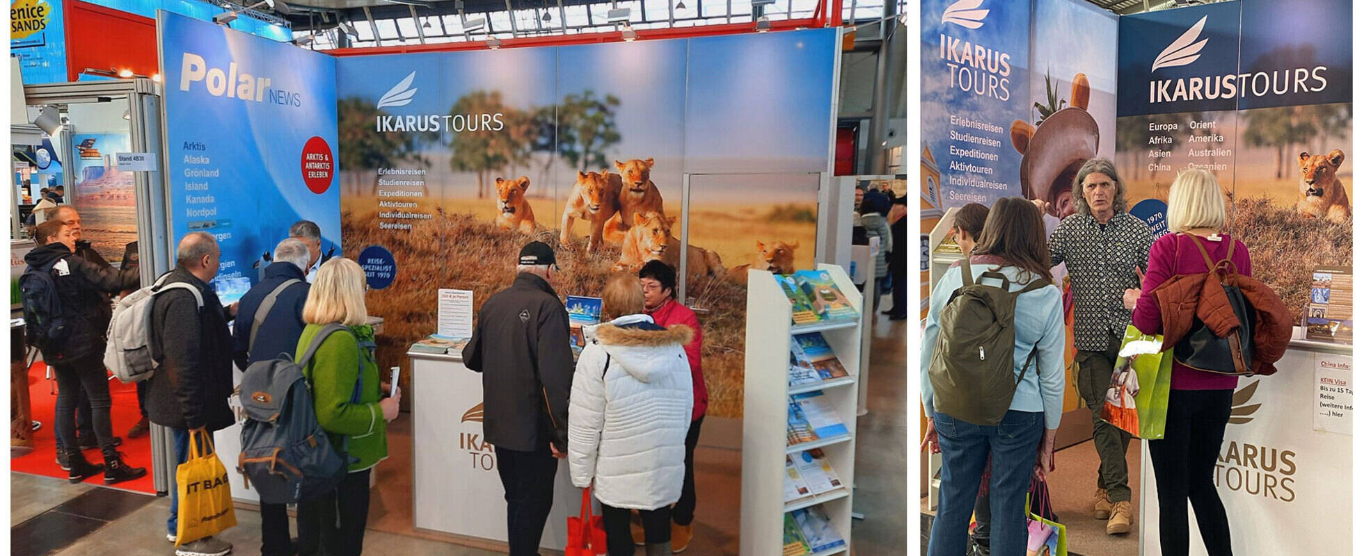 Intensive Reiseberatung an unseren Messeständen