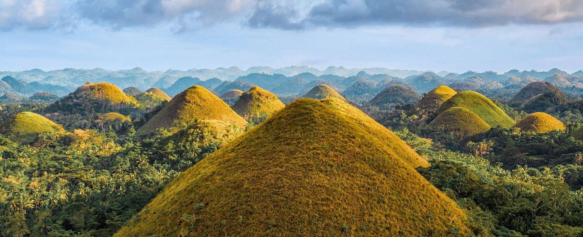 Blick auf die Chocolate Hills Bohol