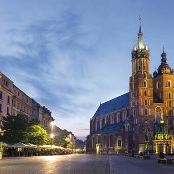 Krakau mit St. Marien-Kirche 