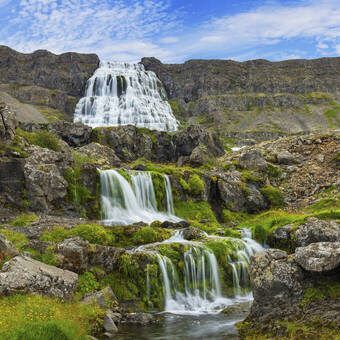Wasserfall Dynjandi am Arnafjördur 