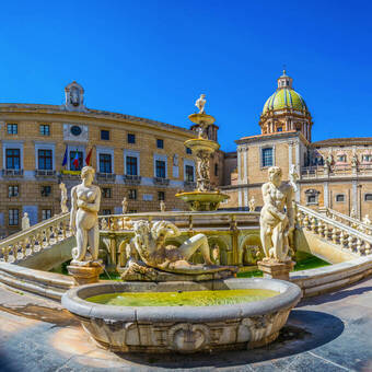 Pretoria Brunnen in Palermo auf Sizilien, Italien ©dudlajzov - stock.adobe.com