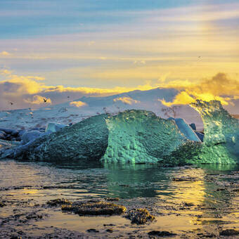 Gletscherlagune Jokulsarlon, Vatnajökull-Nationalpark 