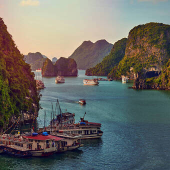 Dschunken in der Halong-Bucht © Copyright Danny Photography                           