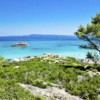 Küste auf der Halbinsel Sithonia in Chalkidiki 