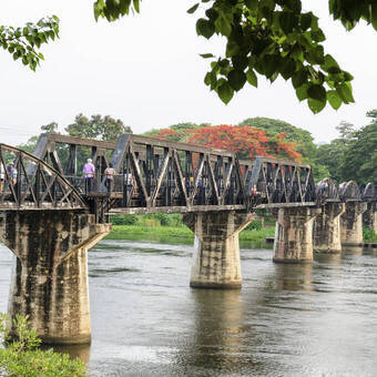 Brücke über den Fluss Kwai, Kanchanaburi 
