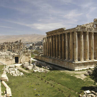 Der Bacchus-Tempel in Baalbek 