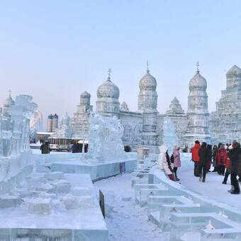 Eisskulpturenfestival in Harbin 