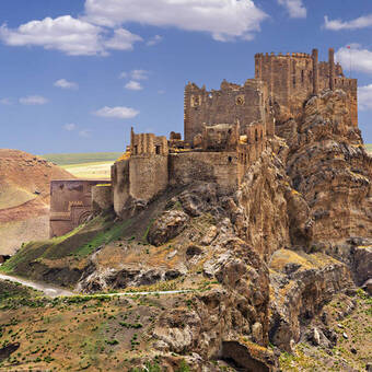 Eindrucksvoll gelegen: Die Burg Hosap 