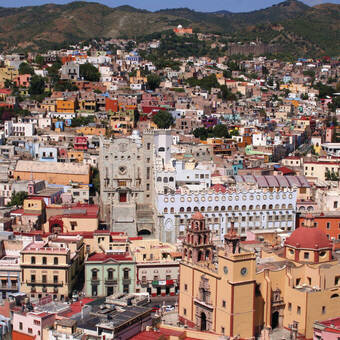 Blick auf Guanajuato 