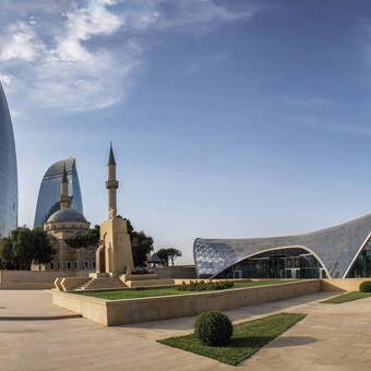 Moderne Architektur in Baku 