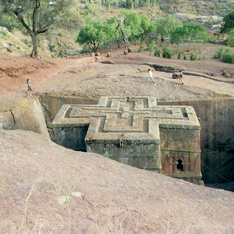 Kreuzförmige Felsenkirche Bete Ghiorghis 