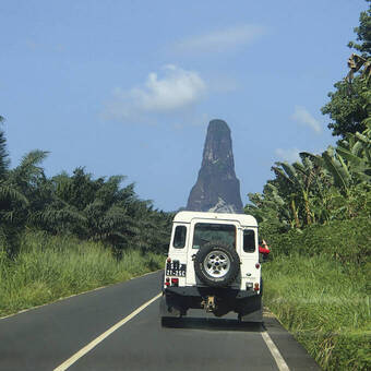 Blick auf den Pico Cao Grande 