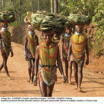 Bondas auf dem Weg zum Markt © mauritius images