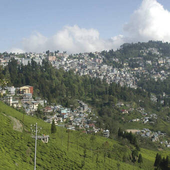 Blick auf Darjeeling 