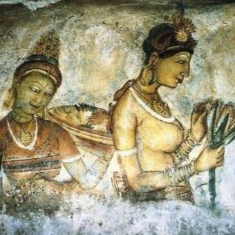 Die "Wolkenmädchen" von Sigiriya 