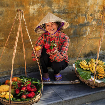 Freundliche Begegnung in Hoi An 