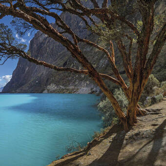 Blick auf die Llanganuco-Lagunen bei Huaraz 