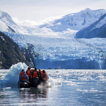 Auf dem Weg ganz nah an den Gletscher 