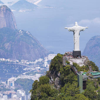 Fantastischer Blick auf Rio de Janeiro, Brasilien 