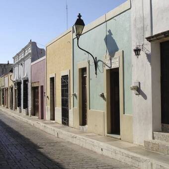 Campeche: pastellfarbene Altstadt 