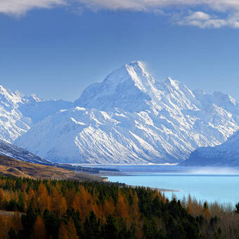 Auf dem Weg zum Mount Cook 