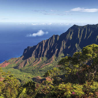 Malerisches Tal von Kalalau an der NaPali-Küste 