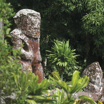 Größter Tiki im Mea`e Iipona, Hiva Oa 