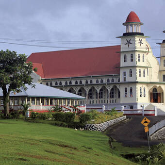 Kirche auf Savaii, Samoa 