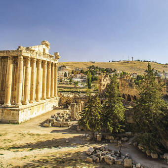 Der Bacchus-Tempel in Baalbek 