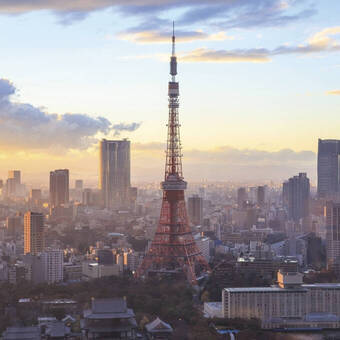 Der Tokyo-Tower in der japanischen Hauptstadt 