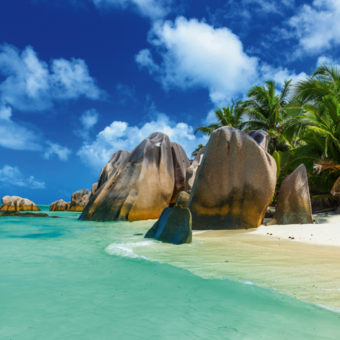 Anse Source d&#39;Argent - Strand auf der Insel La Digue auf den Seychellen © Simon Dannhauer - Fotolia