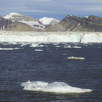 Gletscherfront in Spitzbergen 
