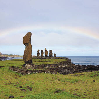 Regenbogen über der Tahai-Anlage 