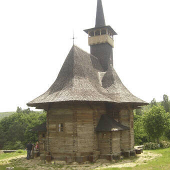 Hölzerne Kirche in Chisinau (17. Jd.), die größe ihrer Art des Landes 