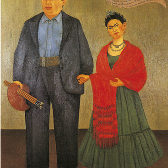 Diego Rivera und Frida Kahlo, Gemälde Fr. Kahlo 1931 
