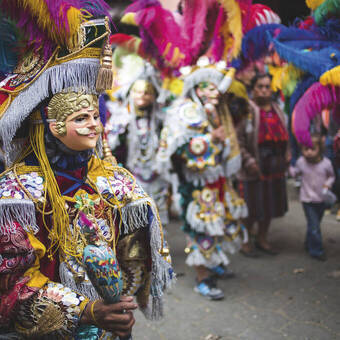 Traditionelle Trachten in Chichicastenango 