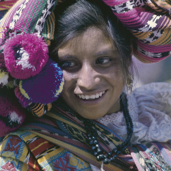 Frau im Hochland Guatemalas 