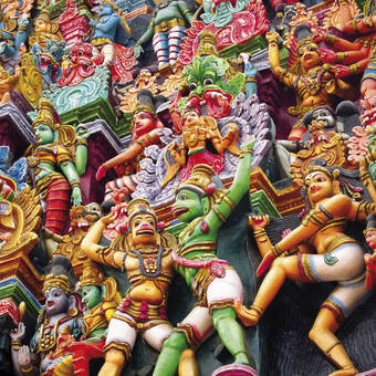 Statuen des Meenakshiamman-Tempels 