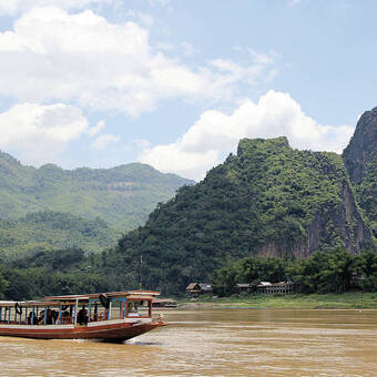 Unterwegs auf dem Mekong in Laos 